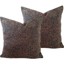 Arasta Design Bohem, Teddy 2'Li Set Kırlent Kılıfı, Buklet  43x43 Cm