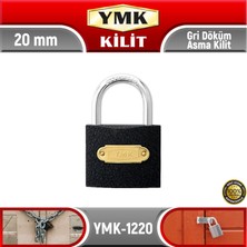 YMK Gri Döküm Asma Kilit | 20 mm | YMK-1220
