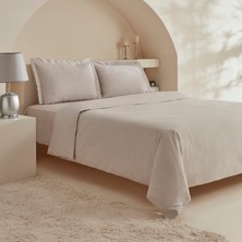 Karaca Home Ina 80 Tel %100 Pamuk Çift Kişilik Percale Nevresim Takımı Açık Gri