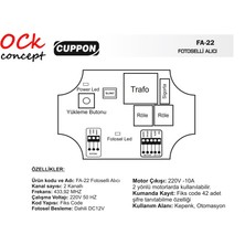 Cuppon Fa-22 Fotoselli Kepenk Alıcı Kart ve 1 Adet Cuppon 2bk Kumanda