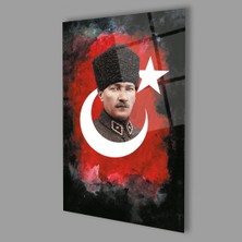 Exela Home Atatürk Silüet Cam Tablo