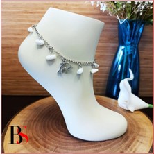 BijuStore Sedef Doğal Taş - Yunus Kadın Halhal