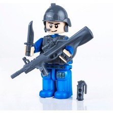 Özel Kuvvetler Mini Polis Figür Seti Minifigür Yapı 8 cm