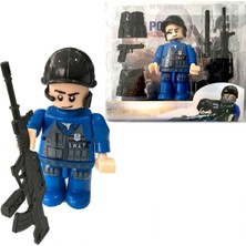 Özel Kuvvetler Mini Polis Figür Seti Minifigür Yapı 8 cm