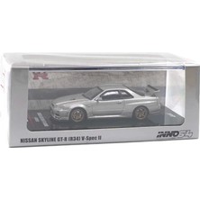 Inno 1/64 Nissan Skyline Gt-R V-Spec Il Silver In