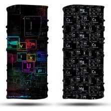 Dair Aksesuar 2'li Set Bandana Erkek Bandana Kadın Bandana Motosiklet Bandana Boyunluk Balaklava Outdoor Maske