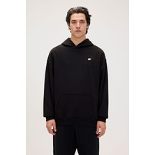 Bad Bear Drake Siyah Erkek Oversize Kapüşonlu Sweatshirt