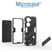 Microcase Huawei Nova 12 Se/ Huawei Nova 11 Se 4g Matrix Serisi Armor Standlı Perfect Koruma Kılıf - Siyah AL3416