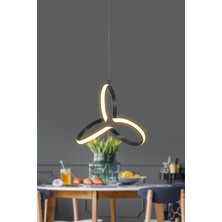 Reel Avize –  Venta Led Model –  Siyah Kasa  -  Beyaz Işık