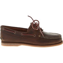 Timberland Tımberland Boat Shoe Erkek Günlük Kullanıma Uygun Kahverengi Tekstil Düz Taban Ayakkabı TB01001R2141