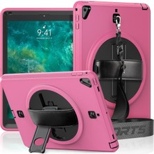 Newface Ipad 5 Air 9.7 Kılıf Strap-C Otterbox Tablet Kapak - Pembe 13