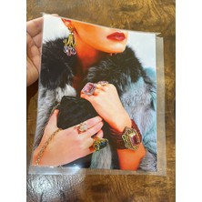 Gönülden Tasarım Ütü Ile Yapışan Kadın Resimli Tişört Transfer Baskı Arma 24X19 cm