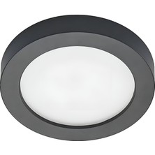 Maxled MX-1048G - 6W 3000K Gün Işığı | Siyah Kasa Sıva Üstü Yuvarlak LED Panel