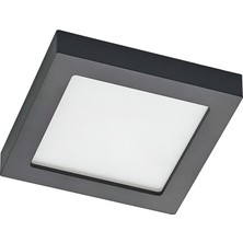 Maxled MX-1068G - 18W 3000K Gün Işığı | Siyah Kasa Sıva Üstü Kare LED Panel