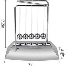 Morlimon Lüks Newton Balance Denge Topu Büyük Boy Dekoratif Ofis Masa Hediyesi Balans Bilye