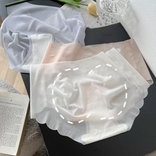 KORSEFABRİKA Trend Mood STORE Mikro Şeffaf Dikişsiz- Lazer Kesim Iz Yapmaz Ultra Ince Buz Ipeği Nefes Alabilen Külot Korse