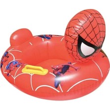 Tekno Trust Kırmızı Baby Boat Bebek Deniz Simidi Örümcek Adam - Spiderman Deniz Simidi - Can Simidi-0-3 Yaş