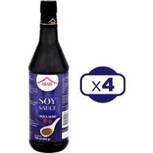 Akaji Soya Sosu 750 ml x 4 Adet