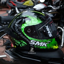 Smk Typhoon Reptile Kapalı Kask (ECE22.06) - (Dar Kalıp)