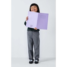 CMZ Collection Kız Çocuk Dokuma Kumaş Beli Lastikli Esnek Rahat Regular Trend Okul Pantolonu