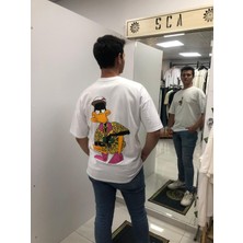 Sca Unisex Beyaz Daffy Baskılı T-Shirt