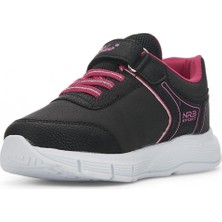 Kız Çocuk 31-35 Siyah Fuşya Comfort Sneaker