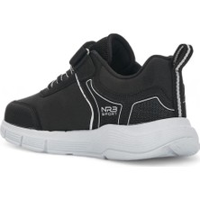 Unisex 31-35 Siyah Beyaz Mikrofiber Malzeme Comfort Sneaker