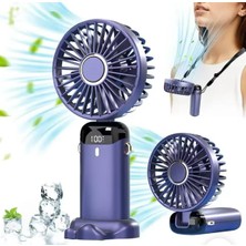 Aet Mini Klima 5 Kademeli Şarjlı Taşınabilir Dijital Led Göstergeli El Fanı Vantilatör