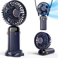 Aet Mini Klima 5 Kademeli Şarjlı Taşınabilir Dijital Led Göstergeli El Fanı Vantilatör