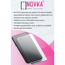 NOVKA Phone Accessories  Samsung Galaxy J7 Prime Uyumlu Temperli Ekran Koruyucu Cam