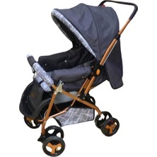 Vav Baby Dual Comfort Line Çift Yönlü Bebek Arabası Gri-Gold