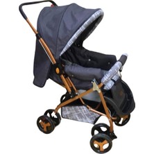 Vav Baby Dual Comfort Line Çift Yönlü Bebek Arabası Gri-Gold