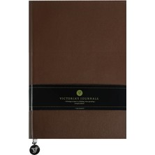 Victoria's Journals Smyth Flexy Kahve Esnek Kapak Vegan Deri Defter A5 14 8 x 21 cm Çizgili 384 Sayfa