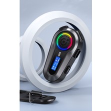 Mi7a Motorsiklet Kask Interkom Kulaklık Rgb Işık LCD Ekranlı Fm Radyo Bluetooth 5.3 Çift Telefon Bağlantı