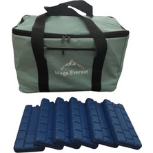 Luxuriant Home Mega Everest Termos Çanta Buzluk Soğutucu Çanta Piknik Çantası 40 Litre + 6 Adet Buz Kaseti Hediye