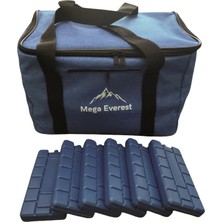 Luxuriant Home Mega Everest Termos Çanta Buzluk Soğutucu Çanta Piknik Çantası 40 Litre + 6 Adet Buz Kaseti Hediye