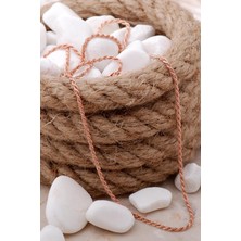 Sümer Telkari Italyan Burgu 50 cm Rose Gümüş Zincir Kolye 225