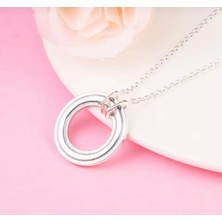 Poseidons Jewellery Signature Iki Renkli Logo ve Pavé Kolye