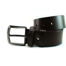 Mentor Regalo Büyük Beden Deri Kemer Kahve Spor Düz 83010