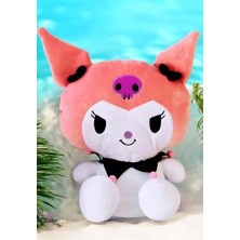 Elifeshop Ithal Kumaş My Melody Kuromi Hello Kitty Sanrio Peluş Oyuncak Oyun & Uyku Arkadaşı Büyük Boy 45 Cm.