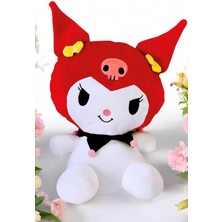 Elifeshop Ithal Kumaş My Melody Kuromi Hello Kitty Sanrio Peluş Oyuncak Oyun & Uyku Arkadaşı Büyük Boy 45 Cm.