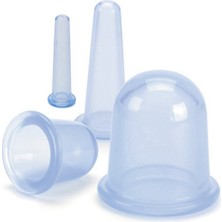 D-Med 5 Adet Silikon Hacamat Kupası Masaj Aleti Vakumlu Facial Cupping
