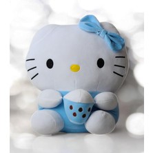 Elifeshop Ithal Kumaş Hello Kitty Sanrio Karakter Figür Peluş Oyuncak Oyun & Uyku Arkadaşı Büyük Boy 42 Cm.