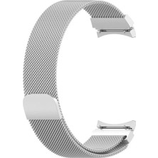 34center Samsung Galaxy Watch 4 Serisi (44MM / 46MM) Hasır Örgü Metal Kordon