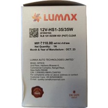 Lumax Amp1 Lumax Far Ampulü H4 12V 35/35W Spacy Dıo Actıva S MATİ125 Spontını Alpha