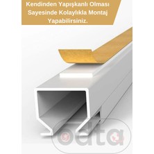 Odta 4 Metre Kedinden 25X16MM Yapışkanlı Kablo Kanalı | 4m (10 Adet x 40CM)  Kablo Gizleyici |