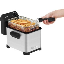 Tefal FR5030 Family Pro Erişimli Fritöz, 3000 W, Siyah Paslanmaz Çelik