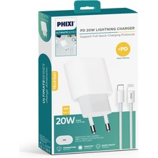 Phixi UPD4118L Ultımate 20W Lıghtnıng Hızlı Şarj Cihazı