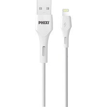 Phixi PCH242L Force Akım Korumalı 2.1A Lıghtnıng USB Kablolu Şarj Cihazı