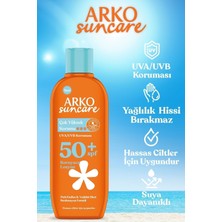 Mediterian Spf 50 + Suncare SPF50 Vücut Güneş Losyonu 200 ml & SPF50 Yüz Güneş Kremi 50 ml Çanta Hediyeli Yaz